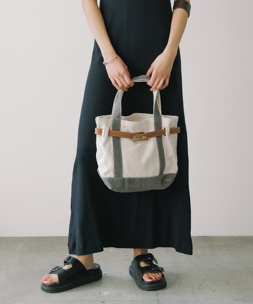 sita parantica(シータパランティカ)の「sita parantica/シータ パランティカ TOTEBAG CVL-S キャンバストートバッグS 2026年春夏(トートバッグ・レディース・ブラウン/ブラック/ネイビー/ライトブルー/ベージュ/オリーブ/パープル/グリーン/イエロー/レッド/チャコール・FREE)」の18枚目の写真
