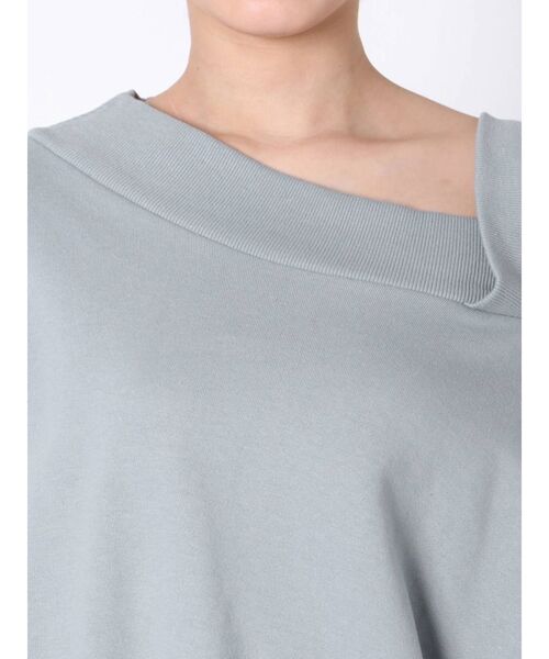 EMODA（エモダ）の「オープンショルダールーズプルオーバー（スウェット・レディース・ライトブルー/ブラック/グレー/イエロー・FREE）」の22枚目の写真