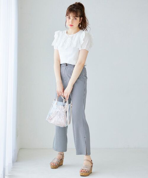 MAJESTIC LEGON（マジェスティックレゴン）の「フレンチスリムパンツ（その他パンツ・レディース・ベージュ/ブラック系その他/グリーン系その他・SMALL/MEDIUM）」の20枚目の写真