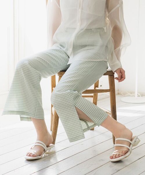 MAJESTIC LEGON（マジェスティックレゴン）の「フレンチスリムパンツ（その他パンツ・レディース・ベージュ/ブラック系その他/グリーン系その他・SMALL/MEDIUM）」の11枚目の写真