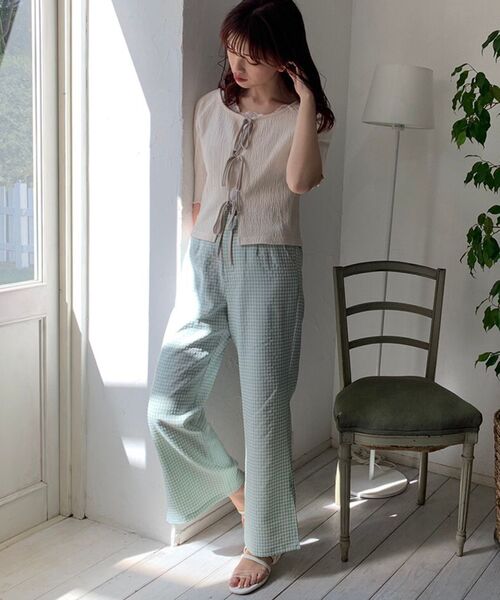 MAJESTIC LEGON（マジェスティックレゴン）の「フレンチスリムパンツ（その他パンツ・レディース・ベージュ/ブラック系その他/グリーン系その他・SMALL/MEDIUM）」の8枚目の写真