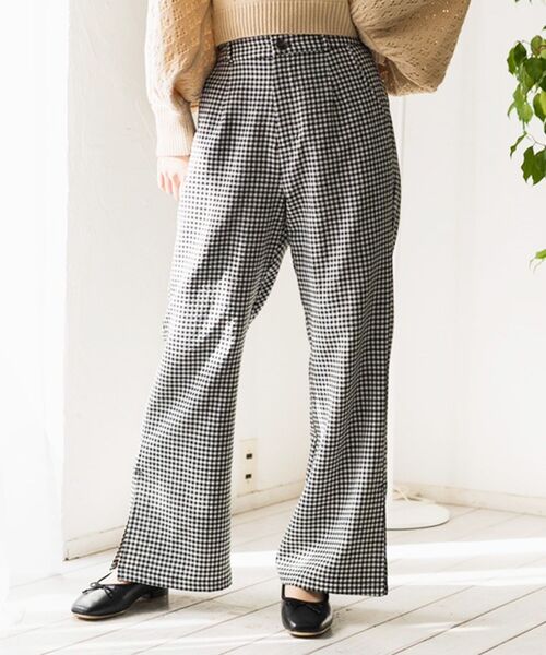 MAJESTIC LEGON（マジェスティックレゴン）の「フレンチスリムパンツ（その他パンツ・レディース・ベージュ/ブラック系その他/グリーン系その他・SMALL/MEDIUM）」の6枚目の写真