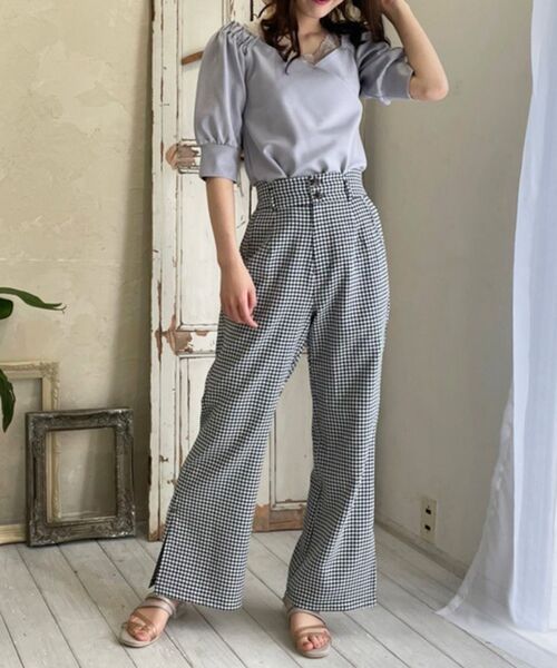 MAJESTIC LEGON（マジェスティックレゴン）の「フレンチスリムパンツ（その他パンツ・レディース・ベージュ/ブラック系その他/グリーン系その他・SMALL/MEDIUM）」の18枚目の写真