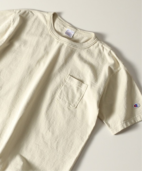 Champion(チャンピオン)の「【CHAMPION×JORNAL STANDARD】別注 T-1011 ポケットTシャツ / 無地T/ロゴワッペン(Tシャツ/カットソー・メンズ・グレー系その他/グレー/ホワイト/ベージュ/オレンジ/パープル/ブルー/ブラック/ブラウン・MEDIUM/X-LARGE/LARGE)」の6枚目の写真