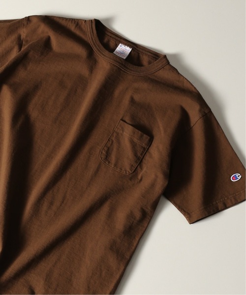 Champion(チャンピオン)の「【CHAMPION×JORNAL STANDARD】別注 T-1011 ポケットTシャツ / 無地T/ロゴワッペン(Tシャツ/カットソー・メンズ・グレー系その他/グレー/ホワイト/ベージュ/オレンジ/パープル/ブルー/ブラック/ブラウン・MEDIUM/X-LARGE/LARGE)」の5枚目の写真