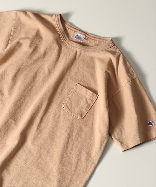 Champion(チャンピオン)の「【CHAMPION×JORNAL STANDARD】別注 T-1011 ポケットTシャツ / 無地T/ロゴワッペン(Tシャツ/カットソー・メンズ・グレー系その他/グレー/ホワイト/ベージュ/オレンジ/パープル/ブルー/ブラック/ブラウン・MEDIUM/X-LARGE/LARGE)」の9枚目の写真