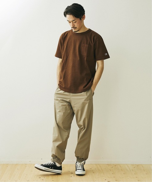 Champion(チャンピオン)の「【CHAMPION×JORNAL STANDARD】別注 T-1011 ポケットTシャツ / 無地T/ロゴワッペン(Tシャツ/カットソー・メンズ・グレー系その他/グレー/ホワイト/ベージュ/オレンジ/パープル/ブルー/ブラック/ブラウン・MEDIUM/X-LARGE/LARGE)」の19枚目の写真