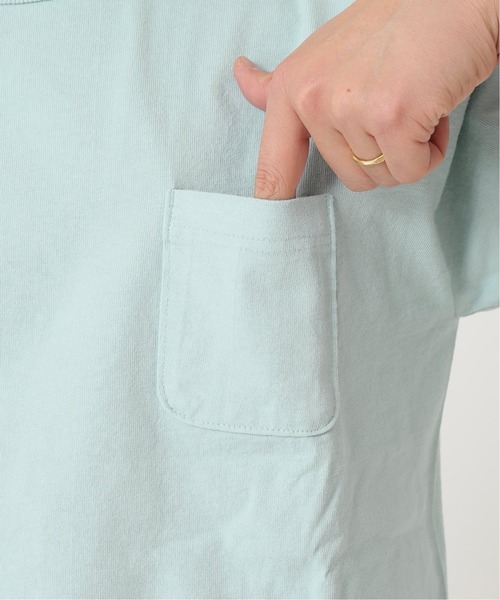 Champion(チャンピオン)の「【CHAMPION×JORNAL STANDARD】別注 T-1011 ポケットTシャツ / 無地T/ロゴワッペン(Tシャツ/カットソー・メンズ・グレー系その他/グレー/ホワイト/ベージュ/オレンジ/パープル/ブルー/ブラック/ブラウン・MEDIUM/X-LARGE/LARGE)」の22枚目の写真