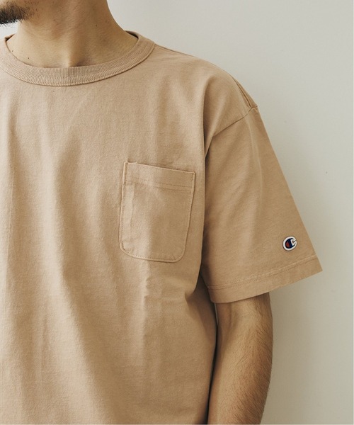 Champion(チャンピオン)の「【CHAMPION×JORNAL STANDARD】別注 T-1011 ポケットTシャツ / 無地T/ロゴワッペン(Tシャツ/カットソー・メンズ・グレー系その他/グレー/ホワイト/ベージュ/オレンジ/パープル/ブルー/ブラック/ブラウン・MEDIUM/X-LARGE/LARGE)」の16枚目の写真