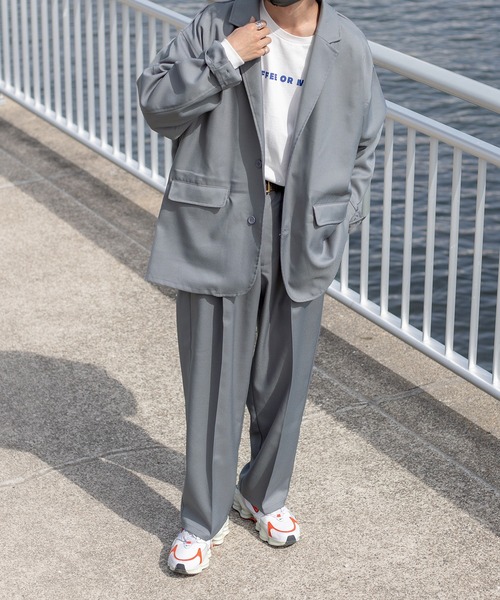 kutir（クティール）の「【セットアップ着用可】1タックストレートイージースラックス（スラックス・メンズ・ブラック/ダークブラウン/ブルーグレー・SMALL/MEDIUM/LARGE）」の16枚目の写真