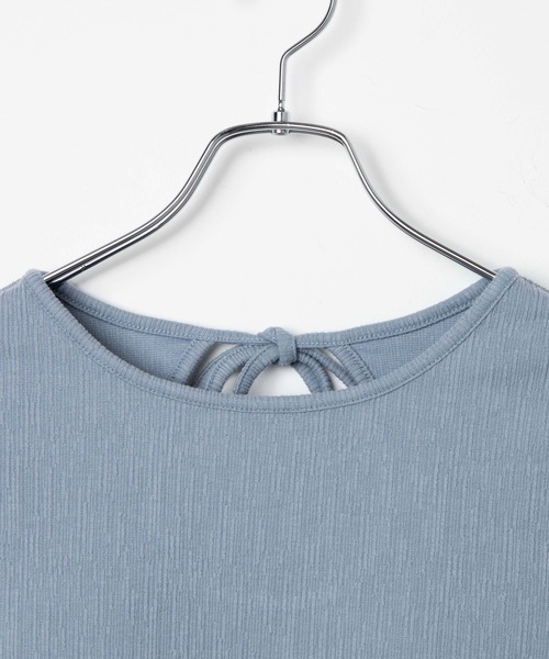 dispark（ディスパーク）の「DISPARK/サークルスリットデザインＴシャツ（Tシャツ/カットソー・レディース・ブルー/オフホワイト・FREE）」の11枚目の写真