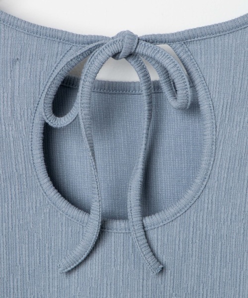 dispark（ディスパーク）の「DISPARK/サークルスリットデザインＴシャツ（Tシャツ/カットソー・レディース・ブルー/オフホワイト・FREE）」の17枚目の写真