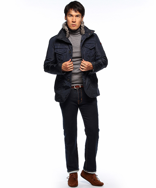 BEAMS F(ビームスエフ)の「BEAMS F / ITALY製ソリッドタートル(ニット/セーター・メンズ・ホワイト/ブラック系その他/ブラック/ブラウン/ブルー系その他/ネイビー・48/46/44/50)」の14枚目の写真