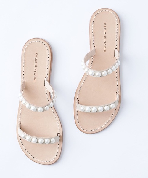 BEARDSLEY(ビアズリー)の「《FABIO RUSCONI/ファビオ・ルスコーニ》パールサンダル(サンダル・レディース・ブラック・36/37/38)」の9枚目の写真