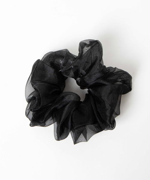 WEGO（ウィゴー）の「WEGO/透けビッグシュシュ（シュシュ・レディース・ベージュ/パープル/ブラウン/グレー/オフホワイト/イエロー/オレンジ/グリーン/キャメル/ライトピンク/ブラック/ライトパープル/その他1・FREE）」の17枚目の写真