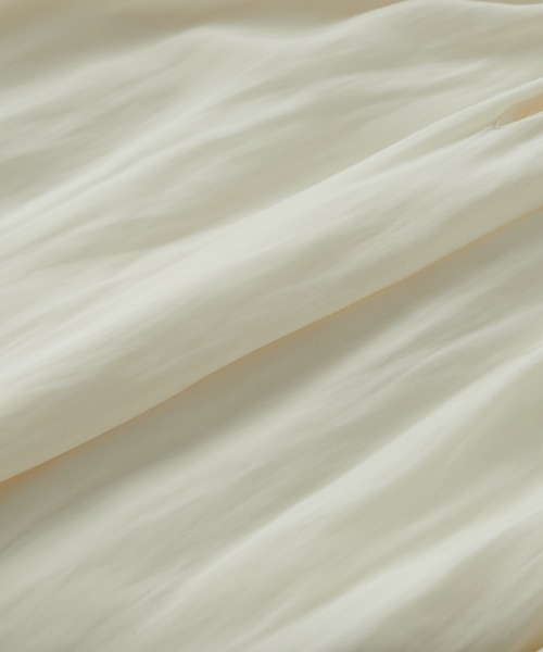 RIVE DROITE（リヴドロワ）の「繊細な女性らしさをプラス　カッセンデシンフレンチブラウス（シャツ/ブラウス・レディース・ネイビー/ダークグリーン/ピンク/オフホワイト/ミント/ブラック/ライトベージュ・FREE）」の14枚目の写真