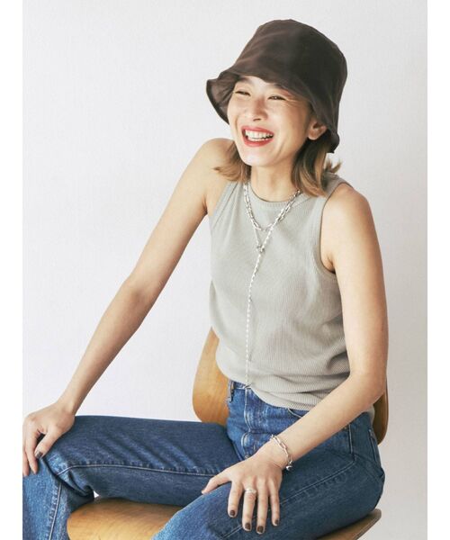 Ungrid（アングリッド）の「DODOJEANコラボ アメスリタンクトップ（Tシャツ/カットソー・レディース・アイボリー/グレー/チャコールグレー/ライトピンク/ボルドー/ミント/グリーン系その他/ダークオリーブ/パープル/カーキ・FREE）」の21枚目の写真