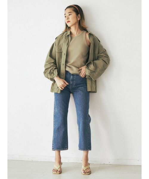 Ungrid（アングリッド）の「DODOJEANコラボ アメスリタンクトップ（Tシャツ/カットソー・レディース・アイボリー/グレー/チャコールグレー/ライトピンク/ボルドー/ミント/グリーン系その他/ダークオリーブ/パープル/カーキ・FREE）」の22枚目の写真