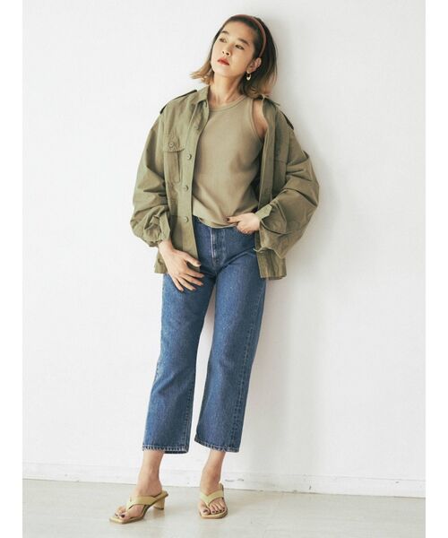 Ungrid（アングリッド）の「DODOJEANコラボ アメスリタンクトップ（Tシャツ/カットソー・レディース・アイボリー/グレー/チャコールグレー/ライトピンク/ボルドー/ミント/グリーン系その他/ダークオリーブ/パープル/カーキ・FREE）」の13枚目の写真