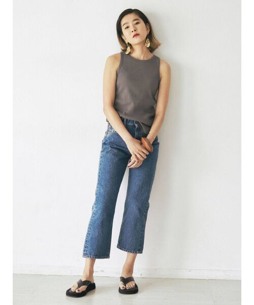 Ungrid（アングリッド）の「DODOJEANコラボ アメスリタンクトップ（Tシャツ/カットソー・レディース・アイボリー/グレー/チャコールグレー/ライトピンク/ボルドー/ミント/グリーン系その他/ダークオリーブ/パープル/カーキ・FREE）」の16枚目の写真