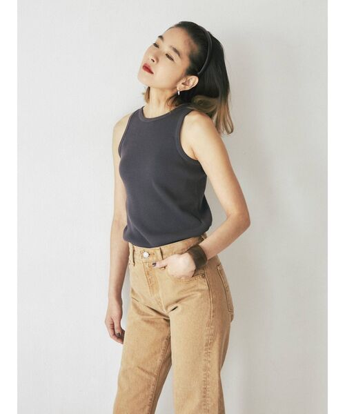 Ungrid（アングリッド）の「DODOJEANコラボ アメスリタンクトップ（Tシャツ/カットソー・レディース・アイボリー/グレー/チャコールグレー/ライトピンク/ボルドー/ミント/グリーン系その他/ダークオリーブ/パープル/カーキ・FREE）」の17枚目の写真