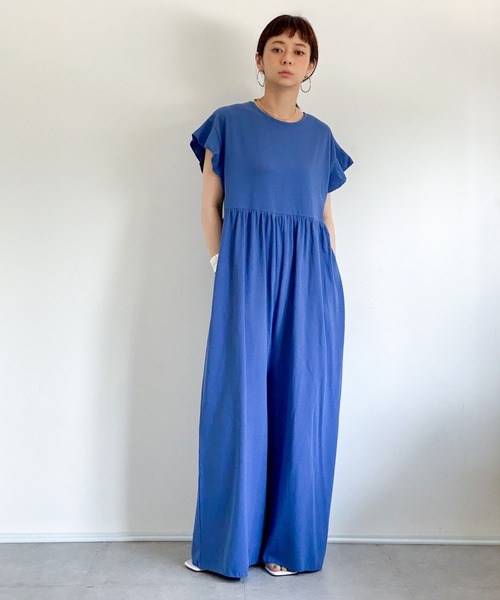 ottilie（オティーリエ）の「フリルカットオールインワン（つなぎ
