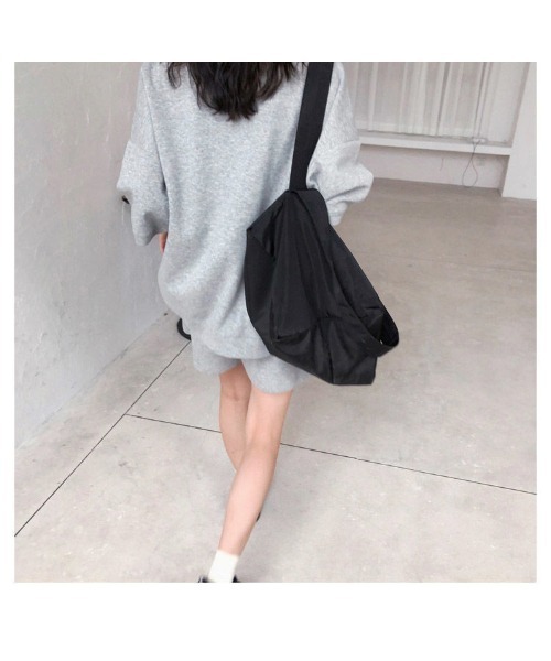 DEVICE（デバイス）の「ショートパンツ+トップス2点セットのルームウェア セットアップ ワンマイルウェア（スウェット・レディース・ホワイト/グレー・FREE）」の16枚目の写真