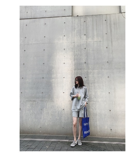 トップス、ショートパンツ　2点セット ショートパンツ+トップス2点セットのルームウェア セットアップ