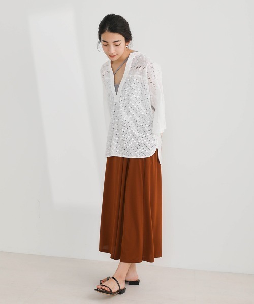 Bou Jeloud(ブージュルード)の「楽ちんさらさらキレイワイドパンツ(その他パンツ・レディース・ブラック/ブラウン/カーキ/ブラック系その他・FREE)」の7枚目の写真
