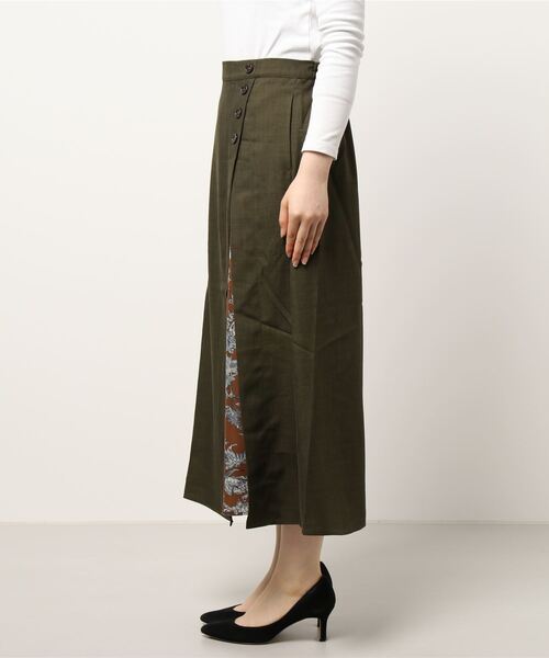 NICOLE white（ニコルホワイト）の「フェイクレイヤードスカート（スカート・レディース・ベージュ/ネイビー/カーキ・FREE）」の12枚目の写真