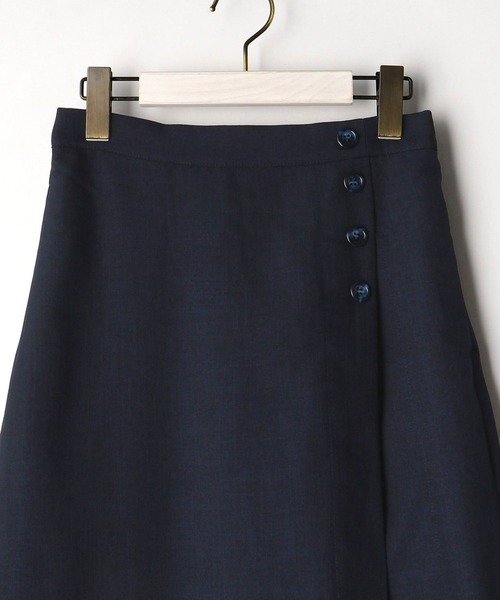 NICOLE white（ニコルホワイト）の「フェイクレイヤードスカート（スカート・レディース・ベージュ/ネイビー/カーキ・FREE）」の7枚目の写真