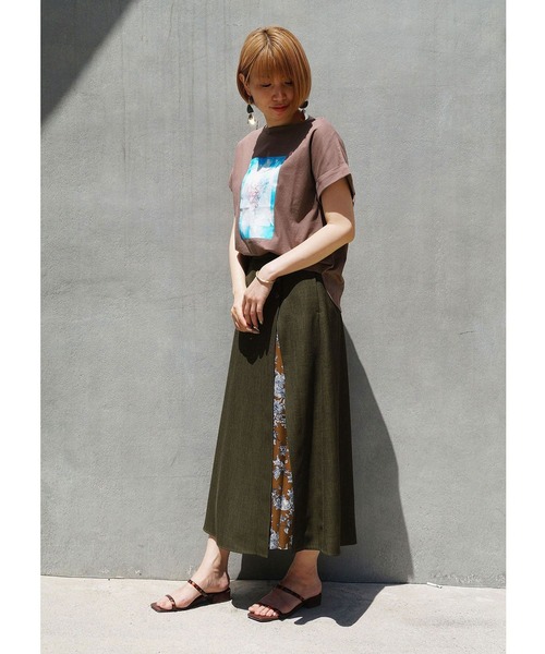 NICOLE white（ニコルホワイト）の「フェイクレイヤードスカート（スカート・レディース・ベージュ/ネイビー/カーキ・FREE）」の14枚目の写真