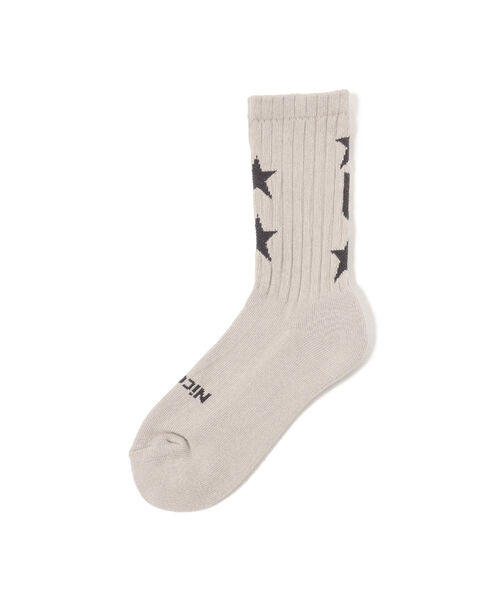 こども ビームス（コドモビームス）の「ROSTER SOX × こども ビームス / 2star SOX（18～24㎝）（ソックス/靴下・キッズ・オフホワイト/ブラック系その他2/ブラウン系その他3・M(21-24cm)/S(18-21cm)）」の7枚目の写真