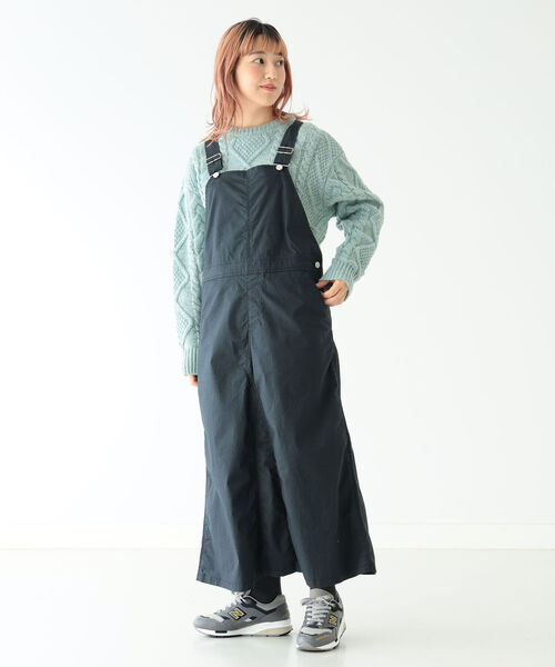 BEAMS BOY（ビームスボーイ）の「BEAMS BOY / コットン ポプリン ストレッチ ジャンプスカート（ジャンパースカート・レディース・ベージュ/ネイビー・ONE SIZE）」の20枚目の写真