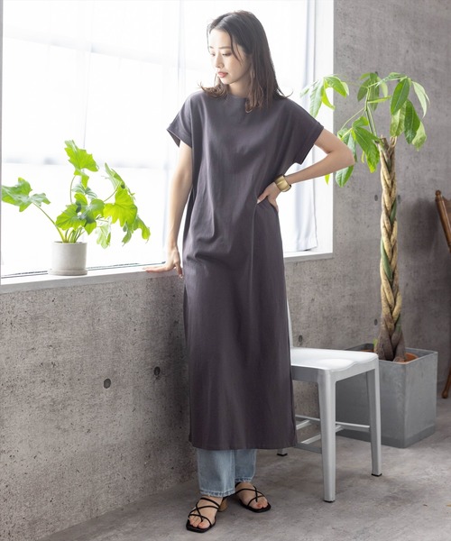 リラックスロングカットワンピース