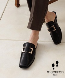 COLONY 2139 | 【マカロンFoot】スクエアバックルスリッパローファー(サンダル)