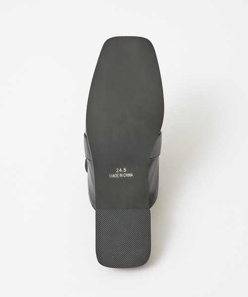 COLONY 2139(コロニートゥーワンスリーナイン)の「【マカロンFoot】スクエアバックルスリッパローファー(サンダル・レディース・ライトグレー/ブラック・23.5cm/24.5cm)」の22枚目の写真