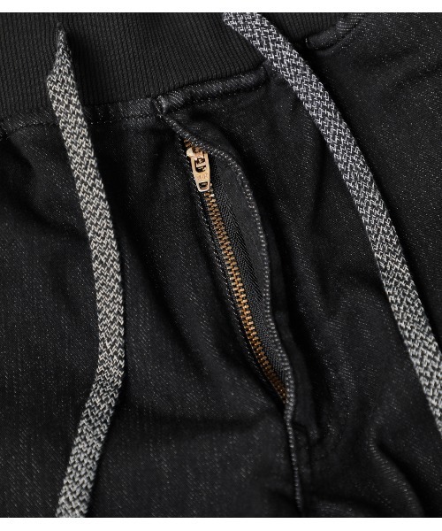 AZUL by moussy（アズールバイマウジー）の「DOBBY DENIM SLIM JOGGER /ドビーデニムスリムジョガー（デニムパンツ・メンズ・ブルー/ブラック・SMALL/X-SMALL/X-LARGE/LARGE/MEDIUM）」の17枚目の写真