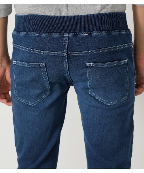 AZUL by moussy（アズールバイマウジー）の「DOBBY DENIM SLIM JOGGER /ドビーデニムスリムジョガー（デニムパンツ・メンズ・ブルー/ブラック・SMALL/X-SMALL/X-LARGE/LARGE/MEDIUM）」の18枚目の写真