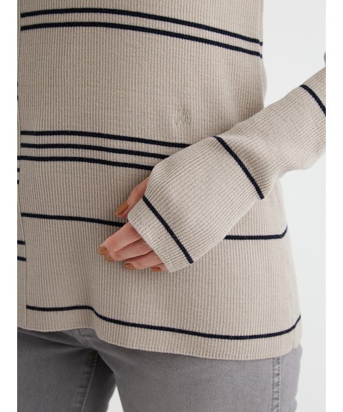 Mila Owen（ミラオーウェン）の「クルーネックリブニット（ニット/セーター・レディース・アイボリー/ブルー/ライム/ブラック/その他/ラベンダー/グレー・0/1）」の15枚目の写真