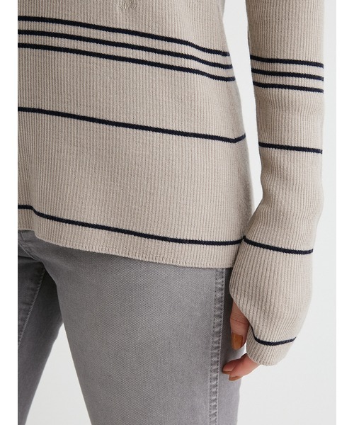 Mila Owen（ミラオーウェン）の「クルーネックリブニット（ニット/セーター・レディース・アイボリー/ブルー/ライム/ブラック/その他/ラベンダー/グレー・0/1）」の16枚目の写真