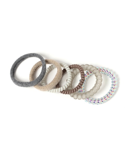 GLOBAL WORK（グローバルワーク）の「アソートゴムC/956265（ヘアゴム・レディース・ライトグレー/ブラック/ブラウン/グリーン/ライトベージュ/ダークブラウン/その他/ベージュ/ブラウン系その他7/ブラウン系その他6/グリーン系その他3/グレー系その他/キャメル/グレー系その他3/ベージュ系その他3/アイボリー/グレー系その他4/ブラウン系その他/オレンジ/ライトブルー/ブラウン系その他2/その他1/ホワイト系その他/ブラック系その他/ベージュ系その他/ホワイト系その他3/オレンジ系その他/グリーン系その他4/ミント・FREE）」の4枚目の写真