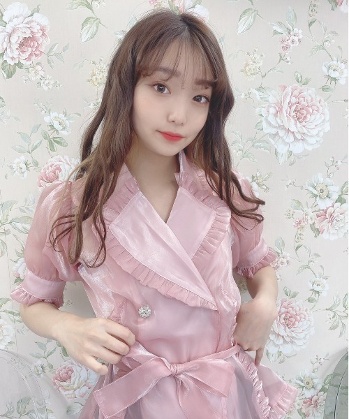 Swankiss(スワンキス)の「TS mermaid shiny TOPS(シャツ/ブラウス・レディース・ピンク/ベージュ/サックスブルー/ブラック/ホワイト・FREE)」の5枚目の写真
