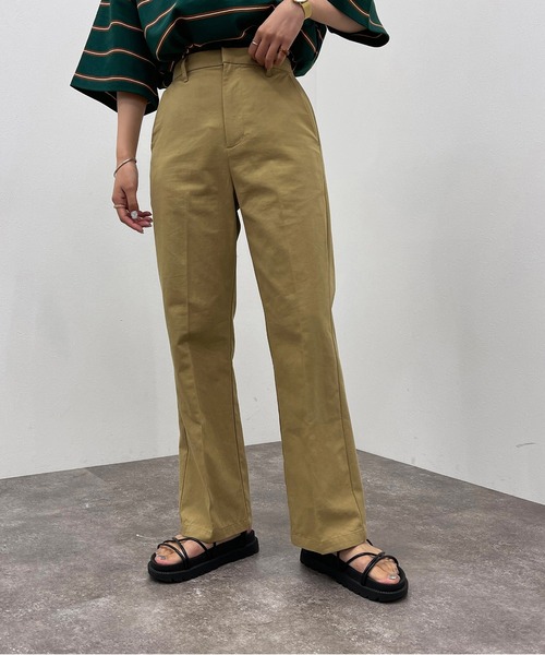 apres jour mignon（アプレジュールミニョン）の「シュエットワークパンツ【ZOZOTOWN限定アイテム】（その他パンツ・レディース・アイボリー/ダークグリーン/その他/ベージュ・MEDIUM/SMALL/X-LARGE）」の3枚目の写真