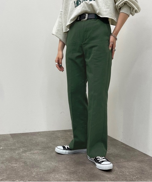 apres jour mignon（アプレジュールミニョン）の「シュエットワークパンツ【ZOZOTOWN限定アイテム】（その他パンツ・レディース・アイボリー/ダークグリーン/その他/ベージュ・MEDIUM/SMALL/X-LARGE）」の4枚目の写真