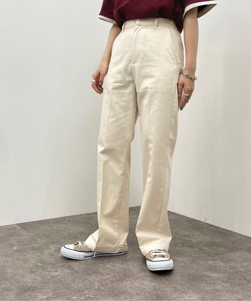 apres jour mignon（アプレジュールミニョン）の「シュエットワークパンツ【ZOZOTOWN限定アイテム】（その他パンツ・レディース・アイボリー/ダークグリーン/その他/ベージュ・MEDIUM/SMALL/X-LARGE）」の6枚目の写真