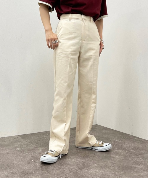 apres jour mignon（アプレジュールミニョン）の「シュエットワークパンツ【ZOZOTOWN限定アイテム】（その他パンツ・レディース・アイボリー/ダークグリーン/その他/ベージュ・MEDIUM/SMALL/X-LARGE）」の7枚目の写真