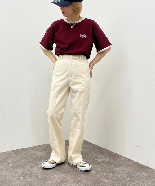 apres jour mignon（アプレジュールミニョン）の「シュエットワークパンツ【ZOZOTOWN限定アイテム】（その他パンツ・レディース・アイボリー/ダークグリーン/その他/ベージュ・MEDIUM/SMALL/X-LARGE）」の9枚目の写真