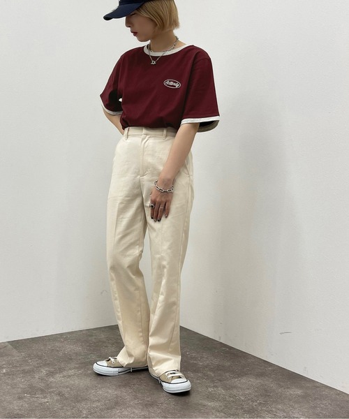 apres jour mignon（アプレジュールミニョン）の「シュエットワークパンツ【ZOZOTOWN限定アイテム】（その他パンツ・レディース・アイボリー/ダークグリーン/その他/ベージュ・MEDIUM/SMALL/X-LARGE）」の10枚目の写真