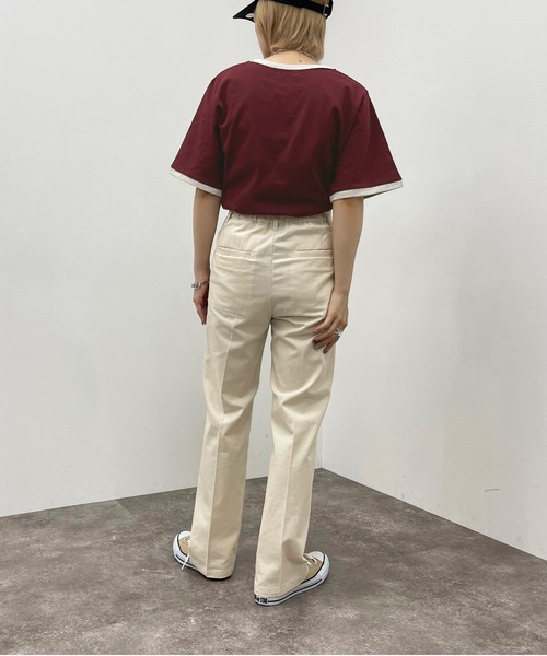 apres jour mignon（アプレジュールミニョン）の「シュエットワークパンツ【ZOZOTOWN限定アイテム】（その他パンツ・レディース・アイボリー/ダークグリーン/その他/ベージュ・MEDIUM/SMALL/X-LARGE）」の11枚目の写真